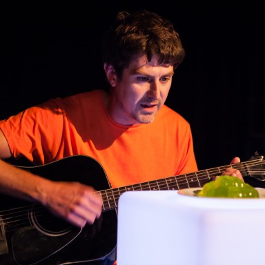 ©Richard Davenport 2012, Unicorn Theatre, London UK. Chris Goode & Company present Monkey Bars. Directed by Chris Goode.